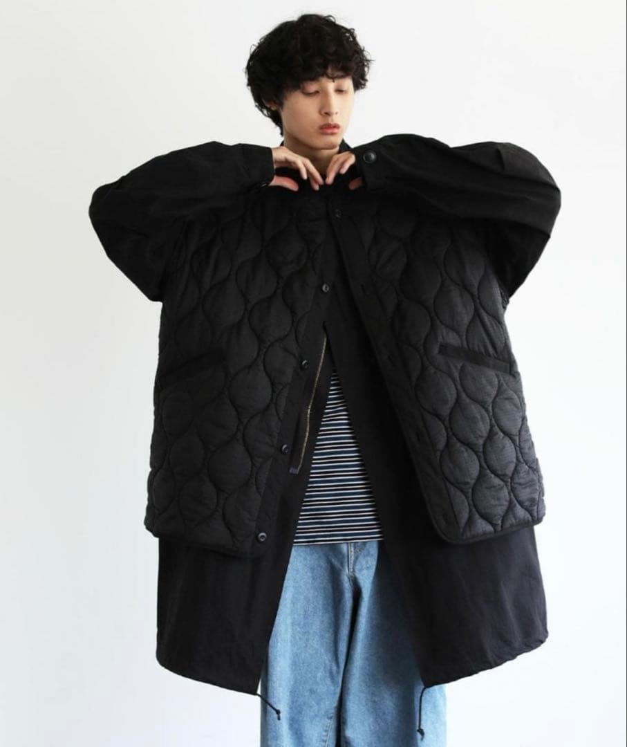 VICTIM M65 BIG COAT＆ QUILTED BIG VEST