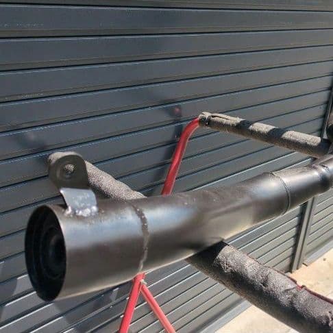 ゼファー1100 マフラー　集合管　ショート管　つや消しブラック