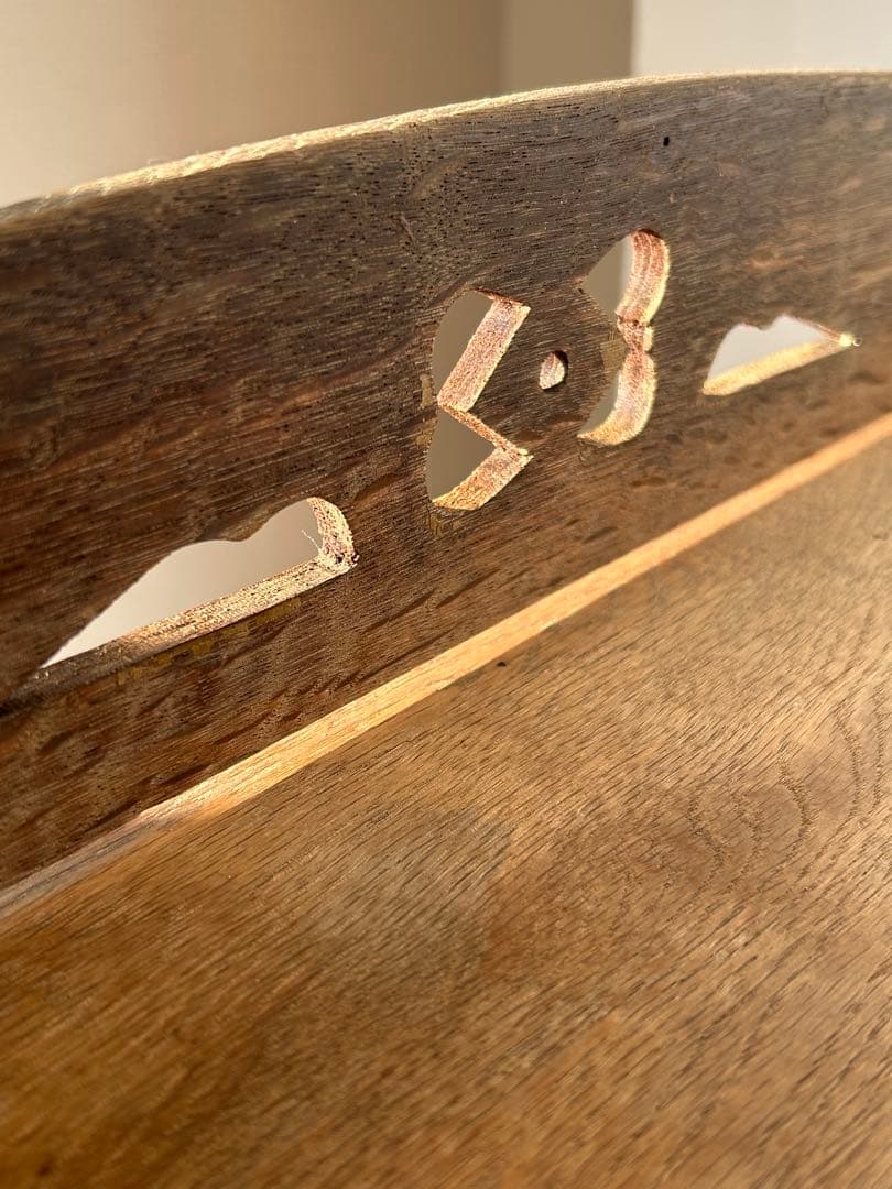 木製収納棚　5段　楔式本棚　食器棚　オープンラック　古家具　古道具　アンティーク