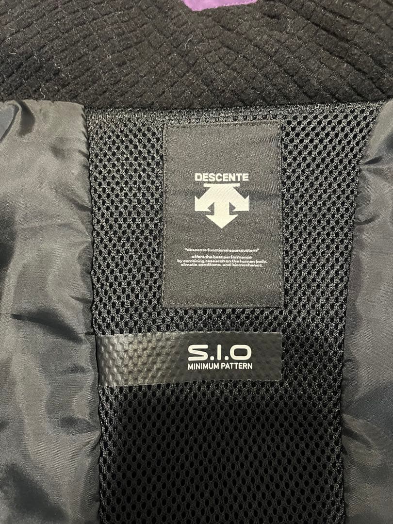 いっぺーDESCENTE スキーウェア フード付き 紫/緑/赤