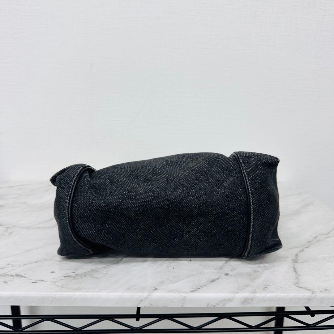 ✨GUCCI✨グッチ✨GG柄✨ダークグレー✨デニム地✨ハントバッグ✨