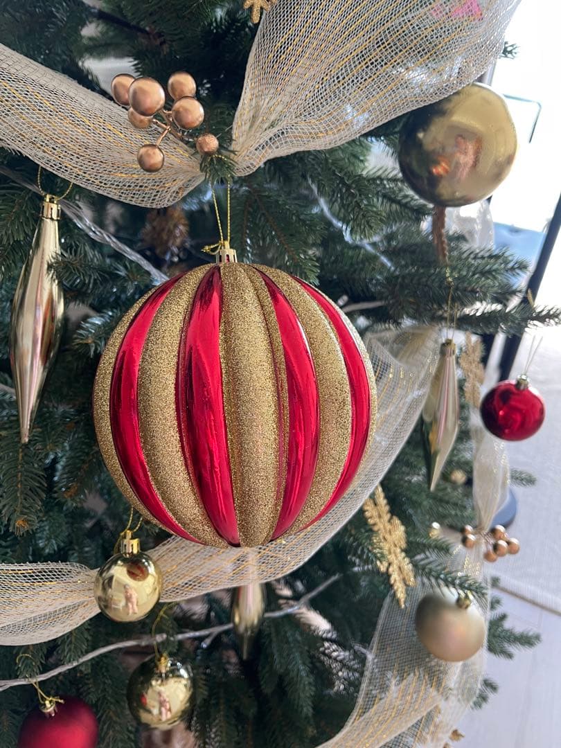 1.5m クリスマスツリー 金色装飾付き