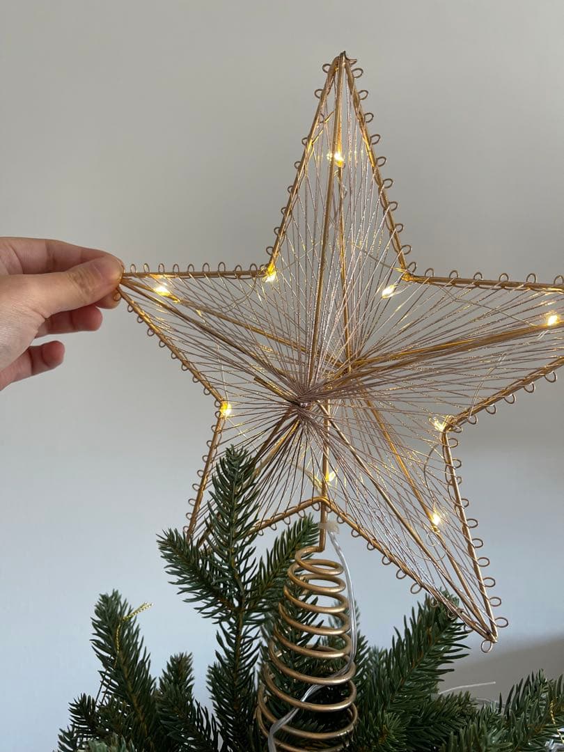 1.5m クリスマスツリー 金色装飾付き