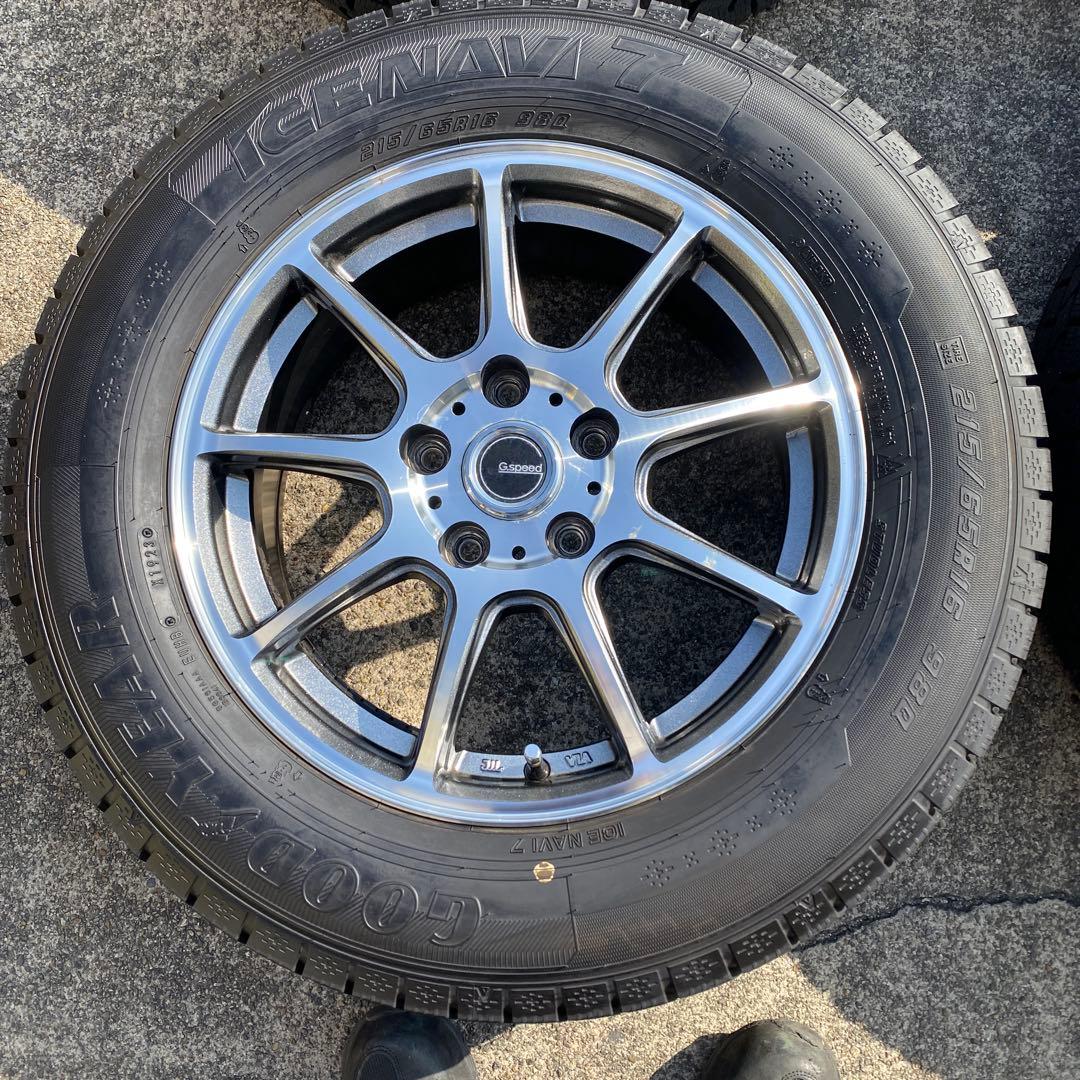 ◇中古バリ溝グッドイヤー215/65R16スタッドレスセット CR-V、ZR-V