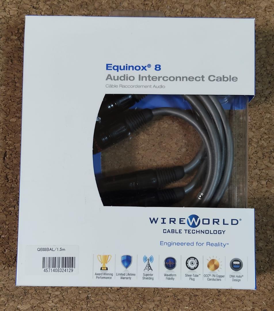 ☆美品☆WireWorld Equinox 8 XLR/1.5m 7N超高純度銅