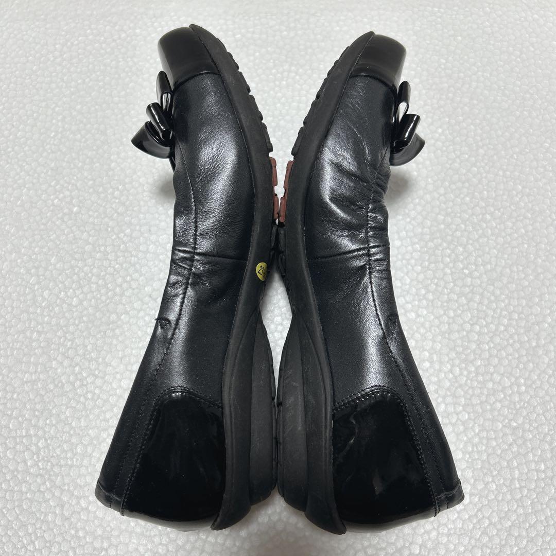 GIRO アシックス フラットシューズ レザー エナメル