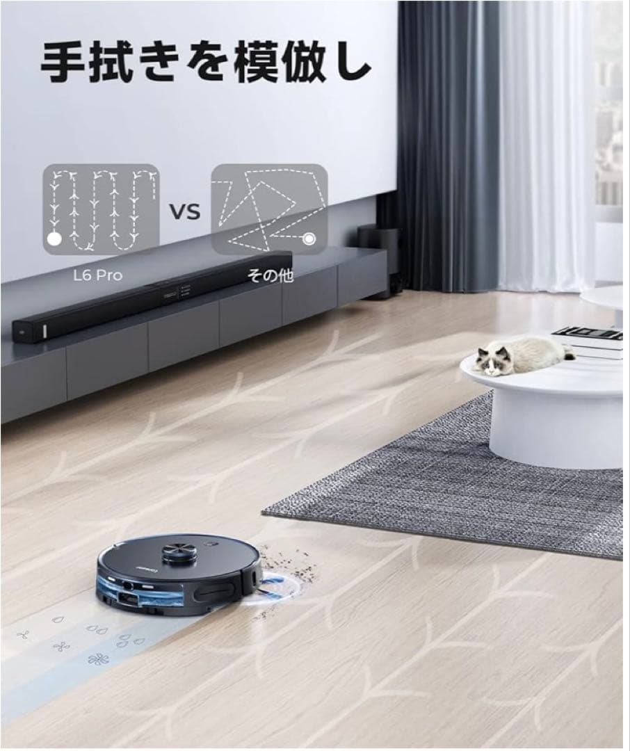 【新品未開封】Laresar L6 Pro ロボット掃除機　自動ごみ収集、モップ