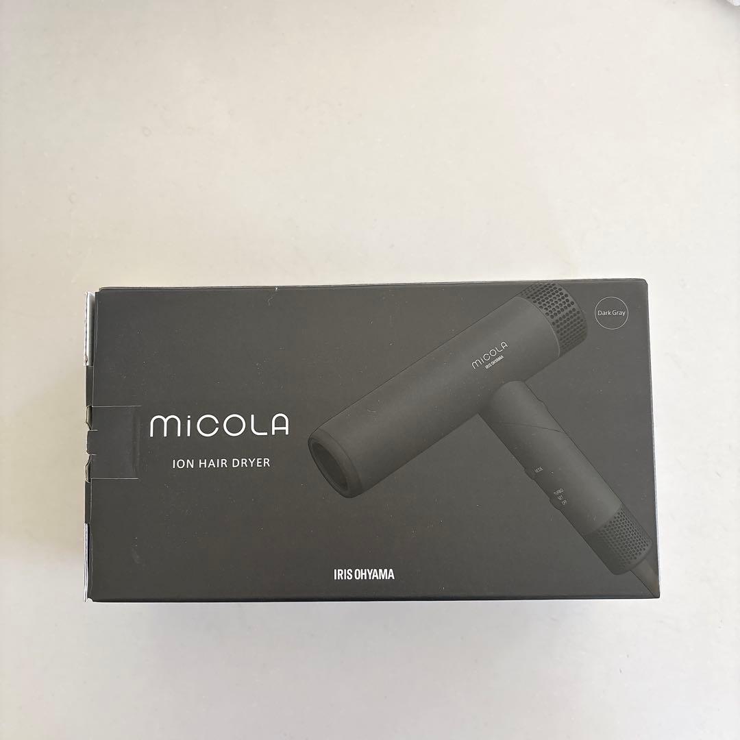 【新品】miCOLA イオンヘアドライヤー IRIS OHYAMA アイリスオー