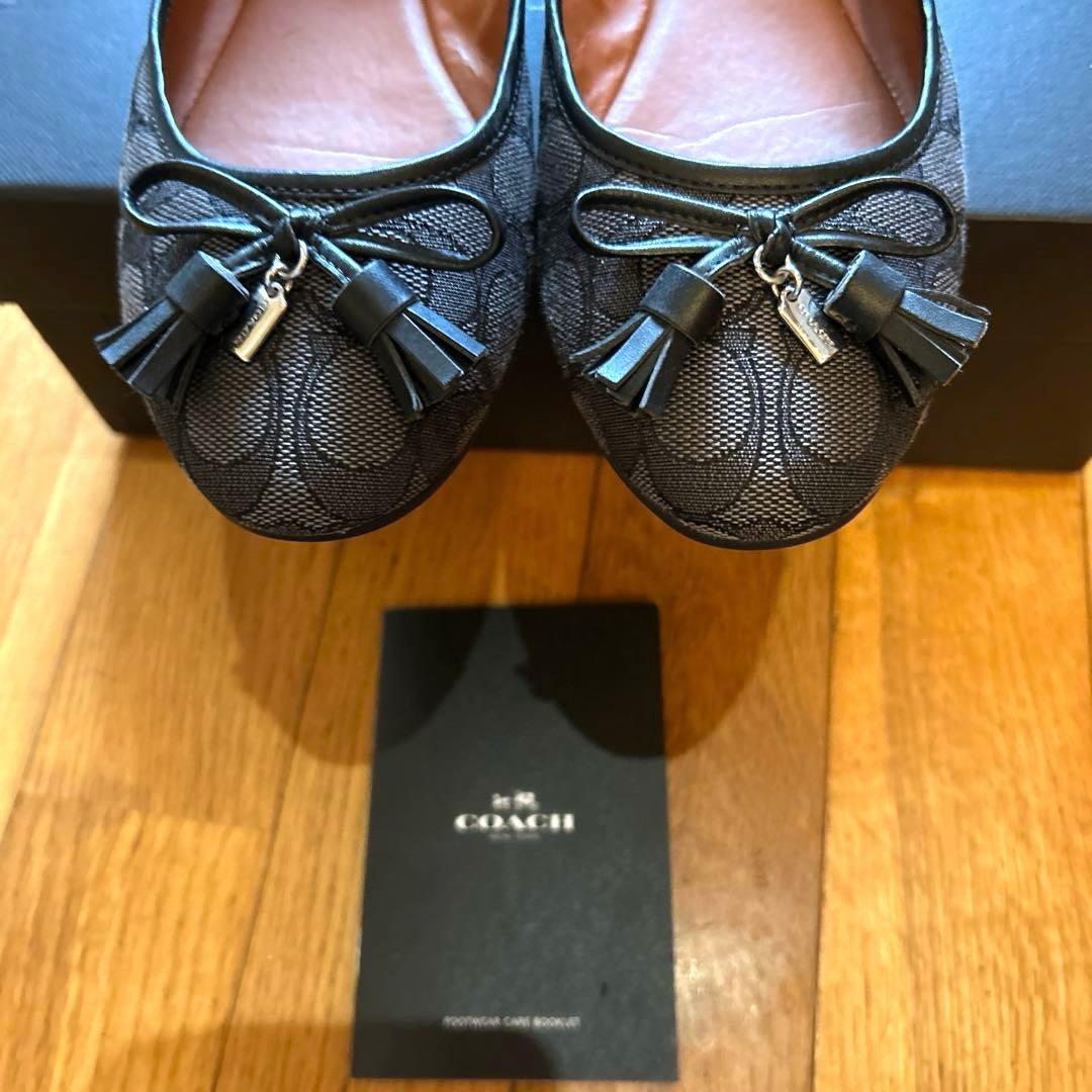 ゆりちんです。COACH フラットシューズ ブラック