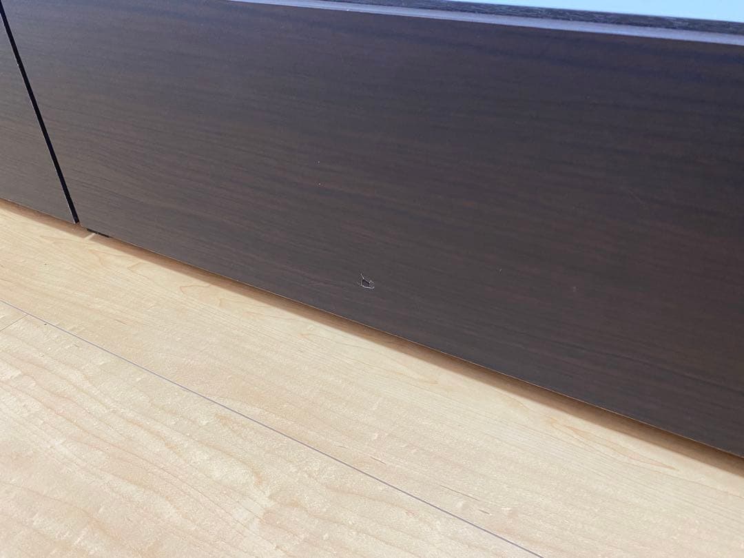 【良品】ニトリ セミダブルベッド ベッドフレーム ダークブラウン