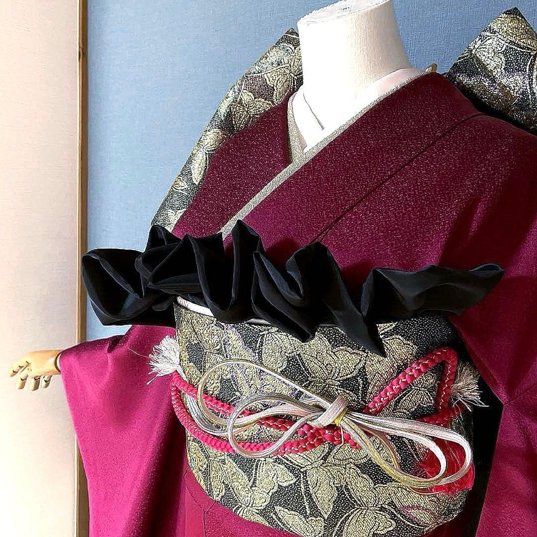 振袖フルセット　高身長　金彩友禅　成人式振袖　振袖　裄丈69 バタフライ