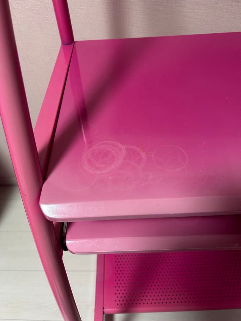 ゲーミングテーブル ピンク