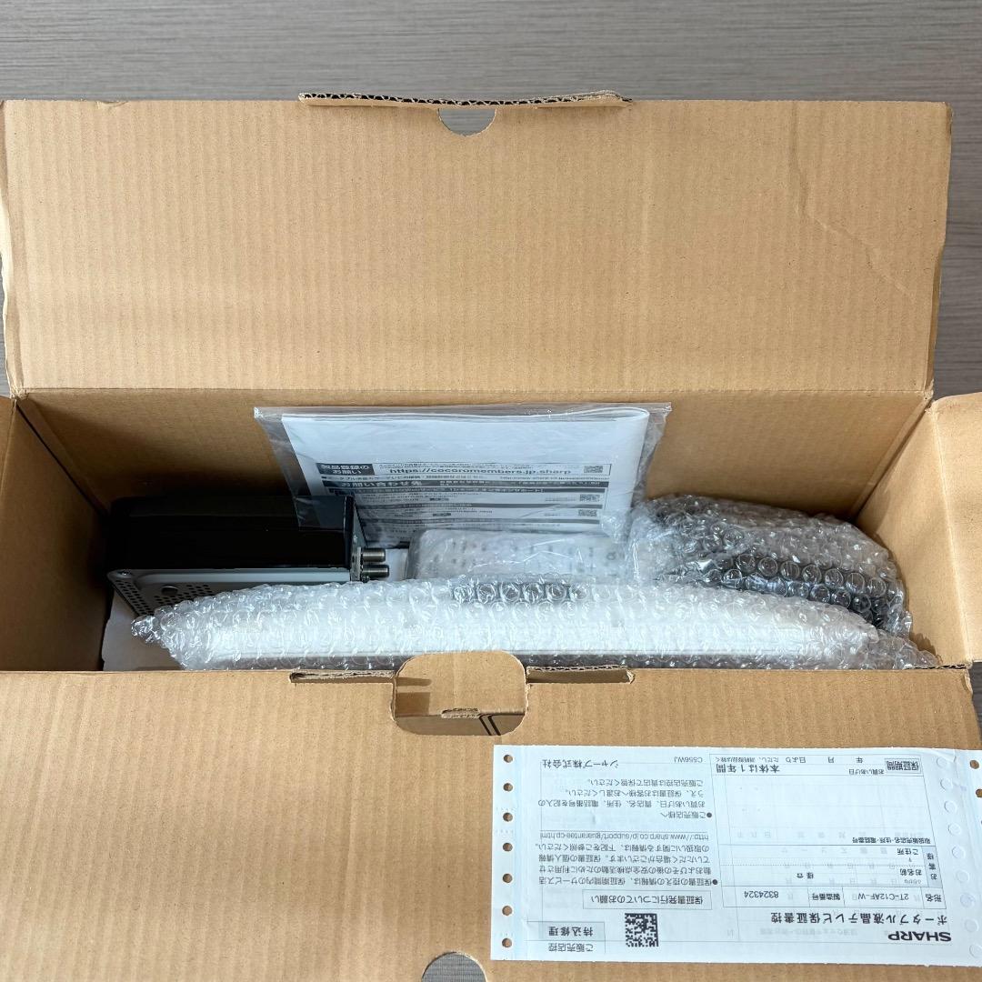 極美品✨シャープ ポータブル液晶テレビ AQUOS ホワイト 2T-C12AF