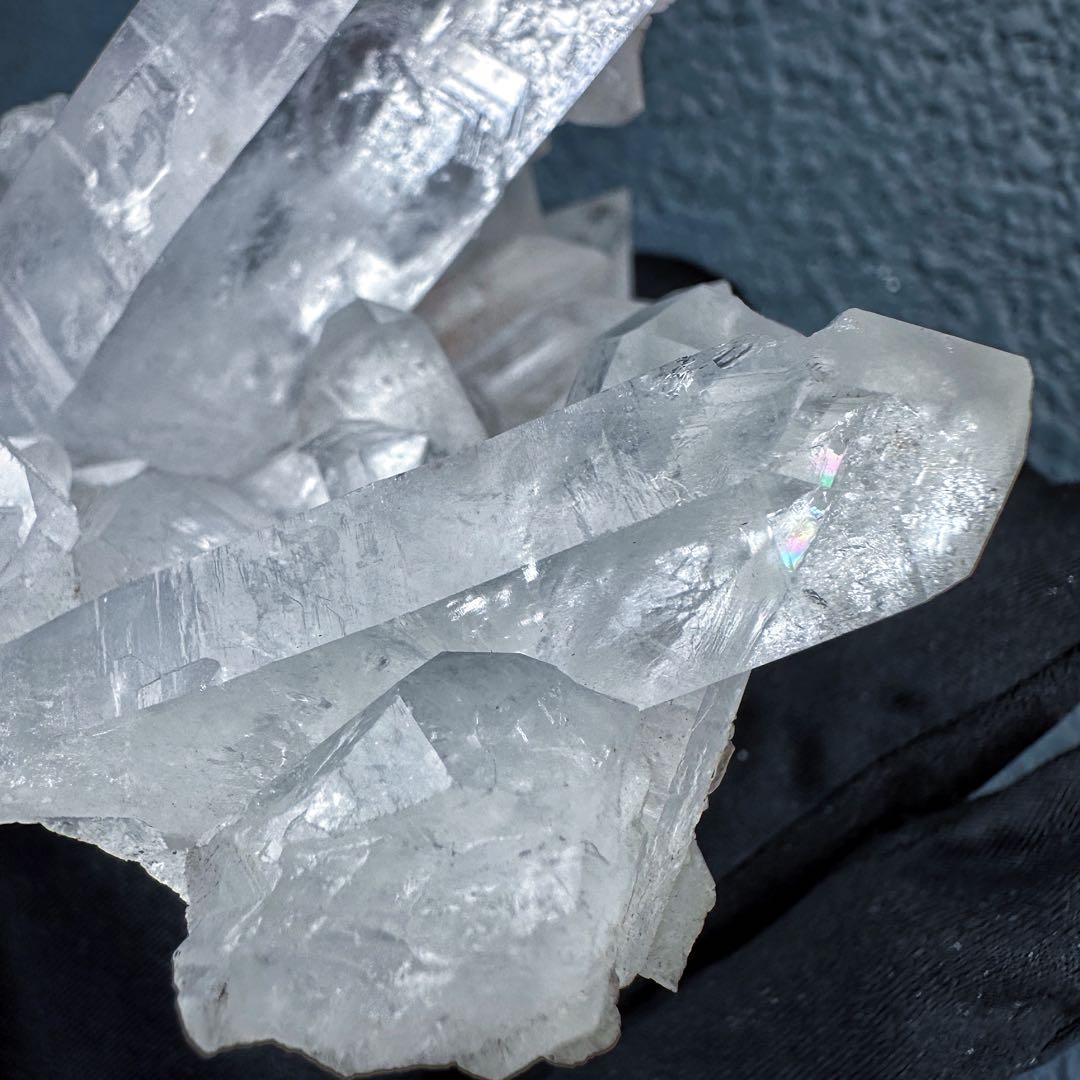 爆レア❗️浄化❗️レインボー☆超強いパワー ヒマラヤ クラスター 天然石A1352