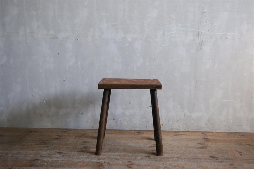 英国アンティーク木製スツール/椅子イス/チェア/花台/飾り棚(79-294)