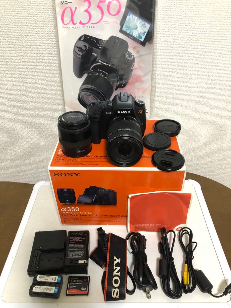 SONY α350 デジタル一眼レフカメラ 18-200mmレンズ付き