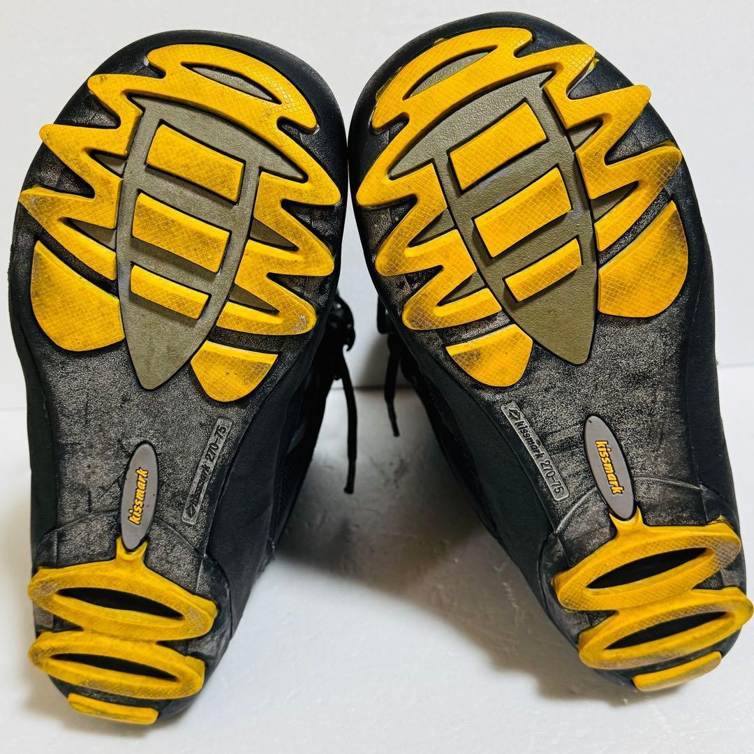 27-27.5cm kismark スノーボードブーツ ブラック　初心者格安処分