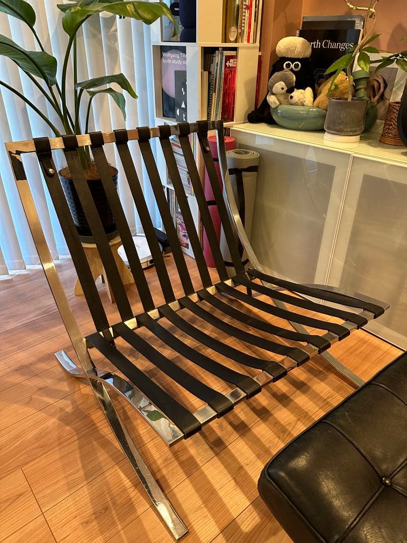 世田谷区引き取り限定　バルセロナチェア　チェア＋オットマンセット