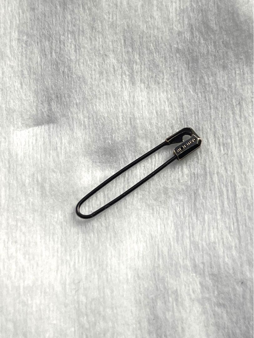 Y！ e.m. noir ブラックダイヤ ピアス 安全ピン