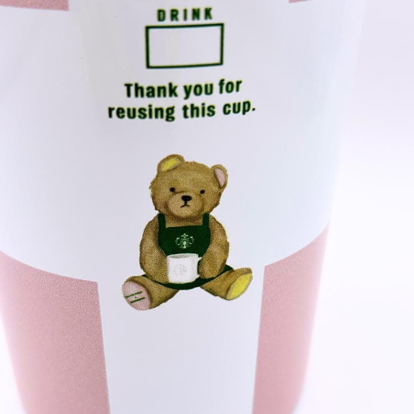 gelato pique ボーダーステンレスTOGOボトル ソフトピンク