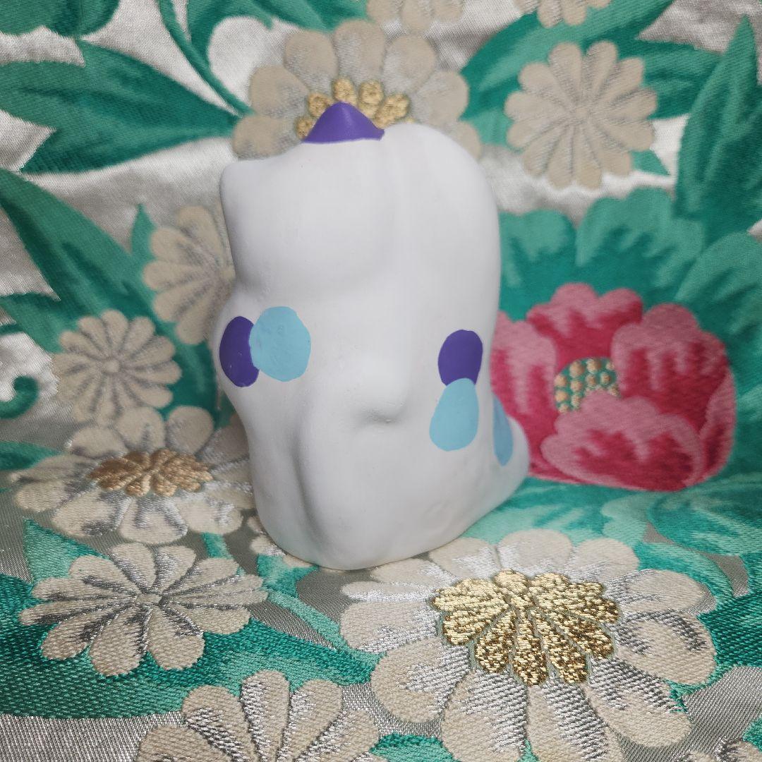 輪葉葉 招き猫 福来る猫 右手上げ 紫バージョン レア