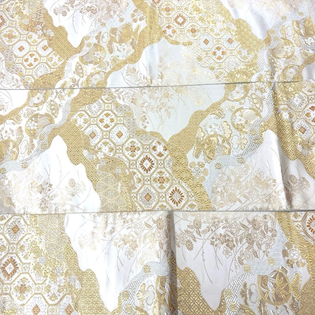 専用帯6008 ●高級 正絹 美保姿 全通 袋帯 宝尽くし 松竹梅