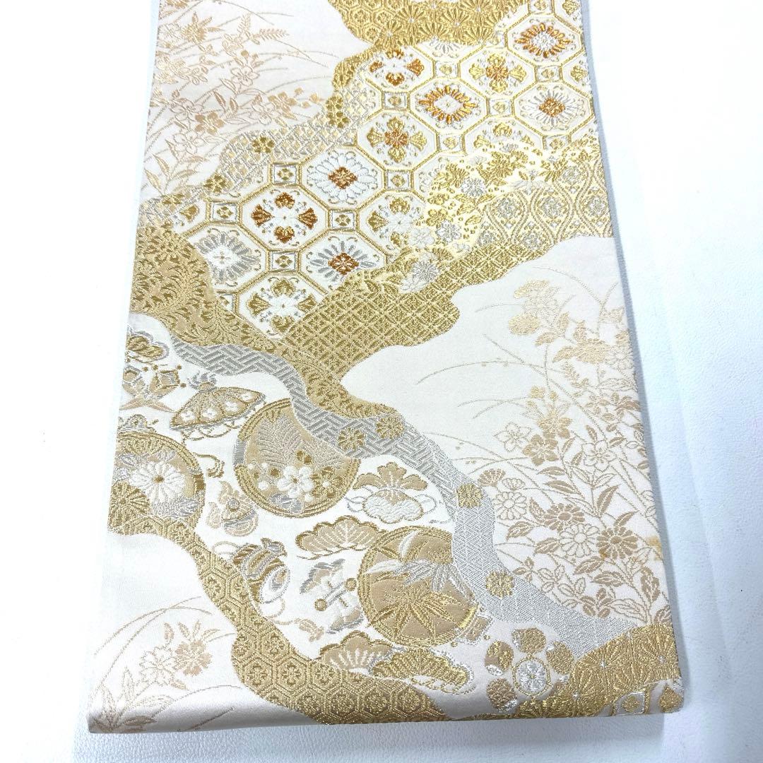 専用帯6008 ●高級 正絹 美保姿 全通 袋帯 宝尽くし 松竹梅