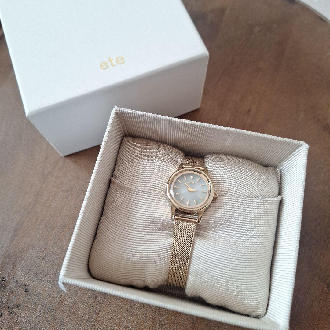 ete ソーラーウォッチ メッシュベルト