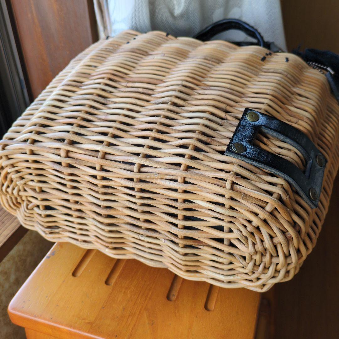 エバゴス ブライドルレザー✕紅藤（ミニトート）ブラック