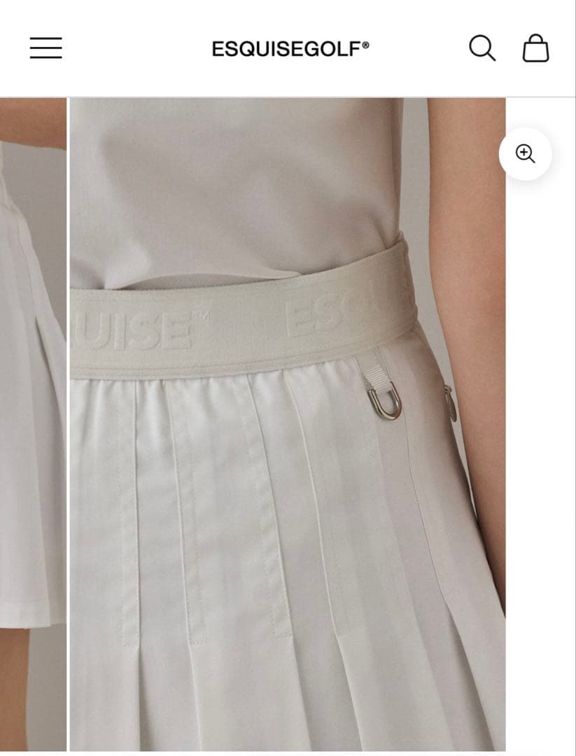 ESQUISE GOLF プリーツスカート　ゴルフウェア
