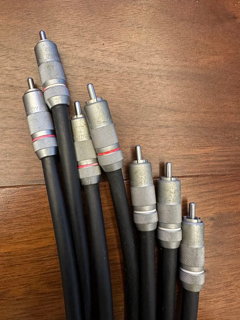 オヤイデ　RCAケーブル 7本セット 黒