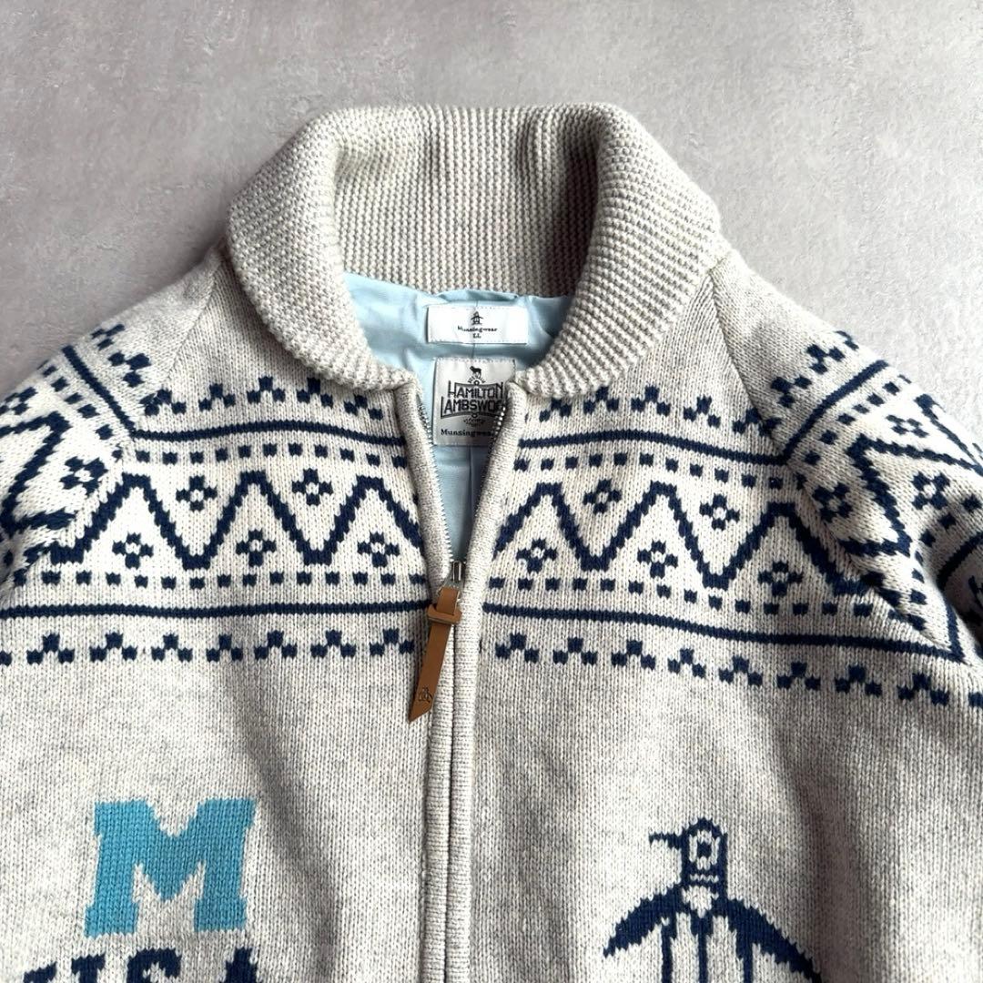 マンシングウェア Munsingwear ゴルフ　カウチンセーター　LL