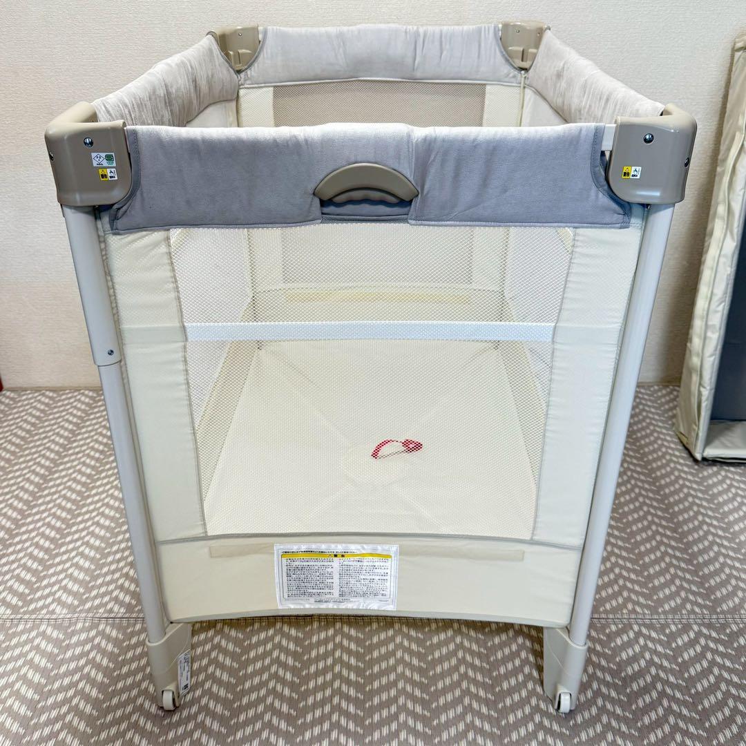 【極美品・付属品完備】アップリカ ココネルエアープラスAB ホワイトベージュ