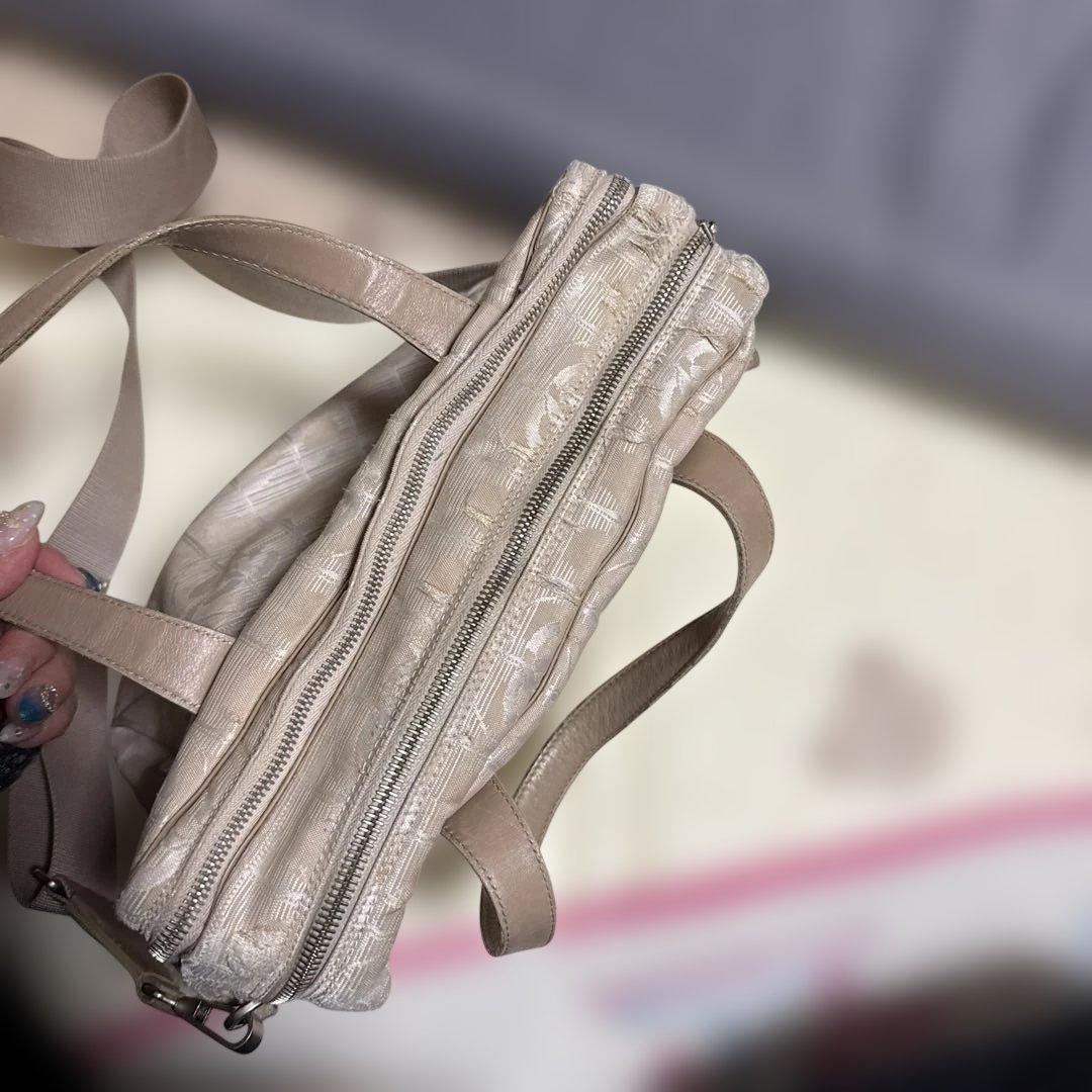 CHANEL ニュートラベルライン 2ｗａｙ ベージュ ショルダーバッグ