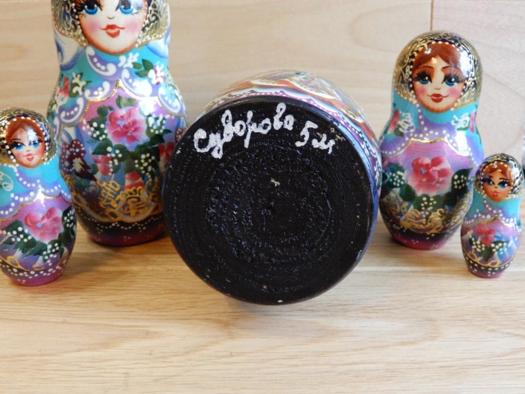 ロシア雑貨　マトリョーシカ　ブルーアイズ