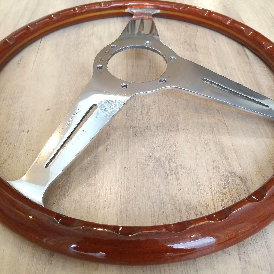 NARDI★ナルディクラシックウッドポリッシュステアリング/【当時物】37Φ