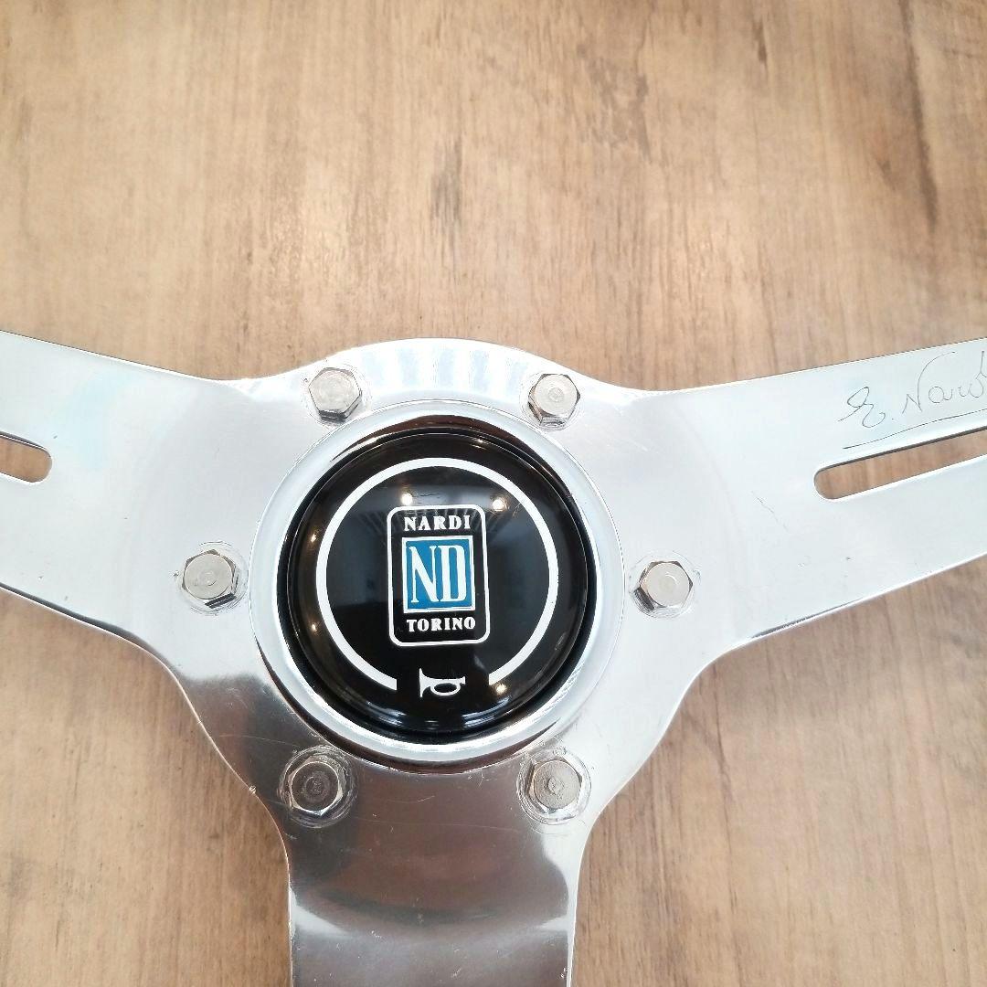 NARDI★ナルディクラシックウッドポリッシュステアリング/【当時物】37Φ