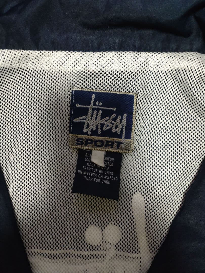 STUSSY SPORT 90s ナイロン ジャケット OLD 刺繍 USA製