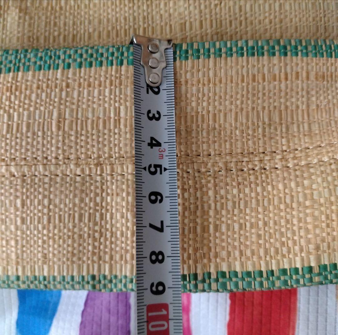 【専用品です】agnes b ラフィアトートバッグ ポーチ付カゴバッグ