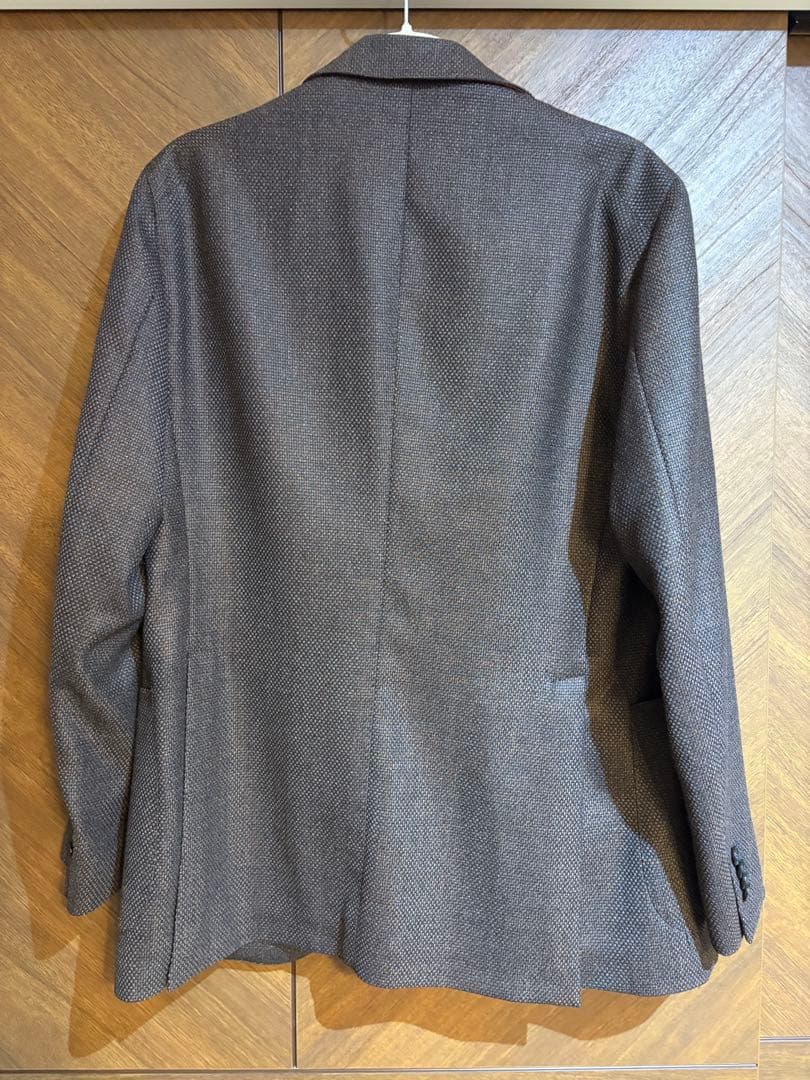 イタリア製 ブラウン ヘリンボーンブレザー