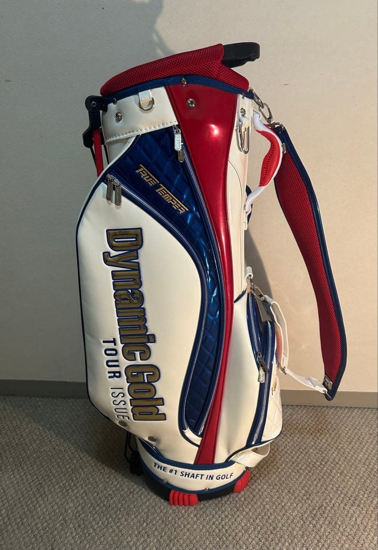 【希少美品】ダイナミックゴールド・キャディーバッグ・TRUETEMPER