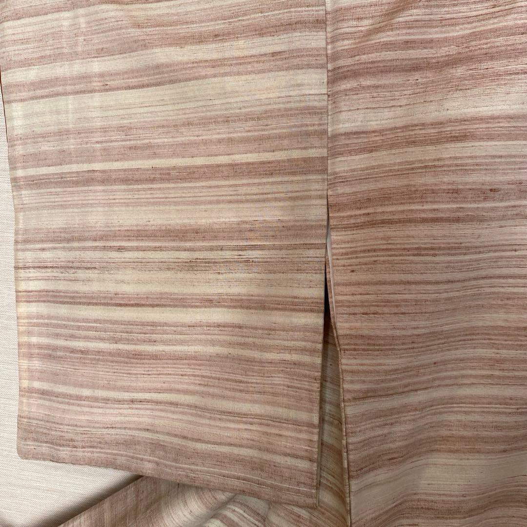 郡上紬　真綿紬　草木染　アイボリー