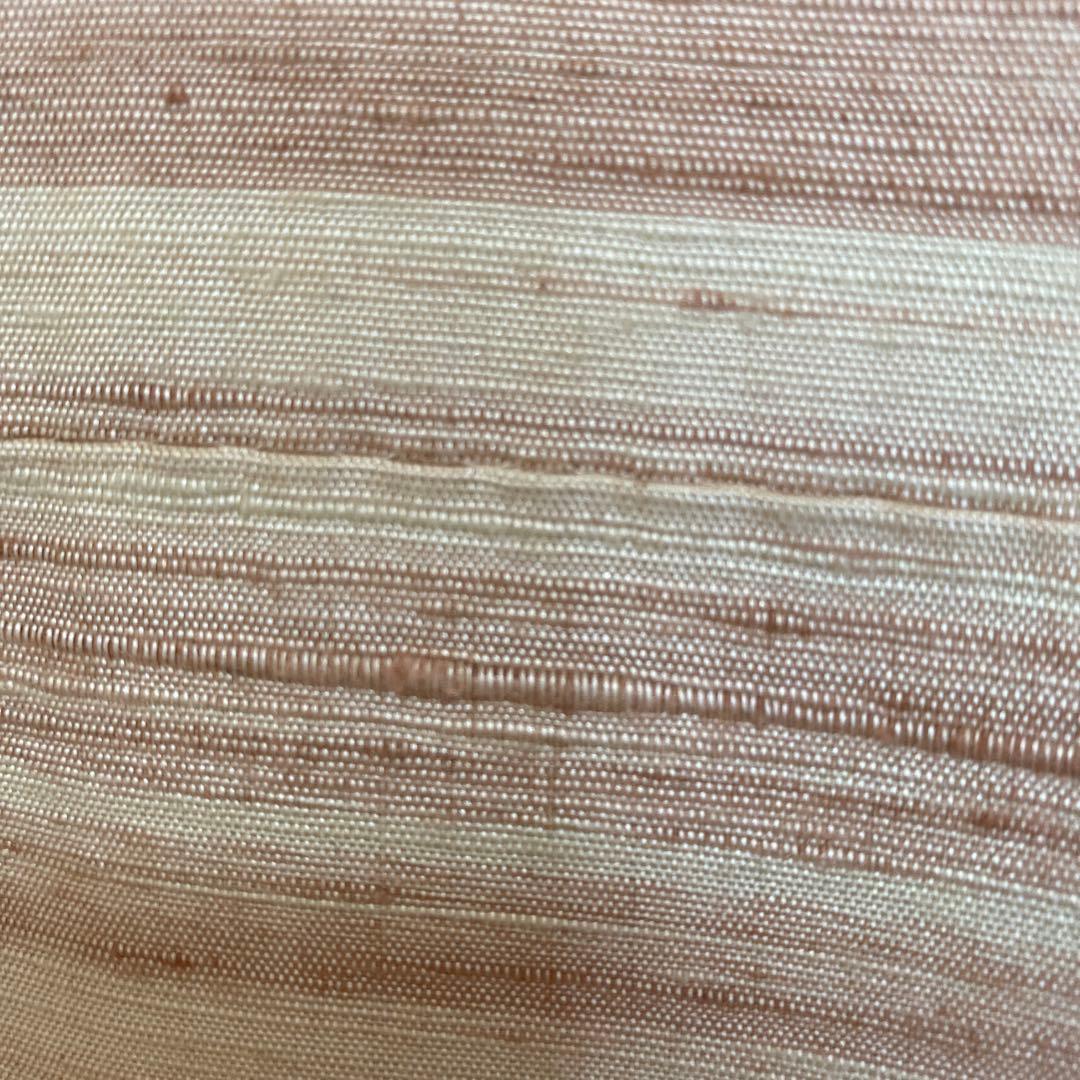 郡上紬　真綿紬　草木染　アイボリー