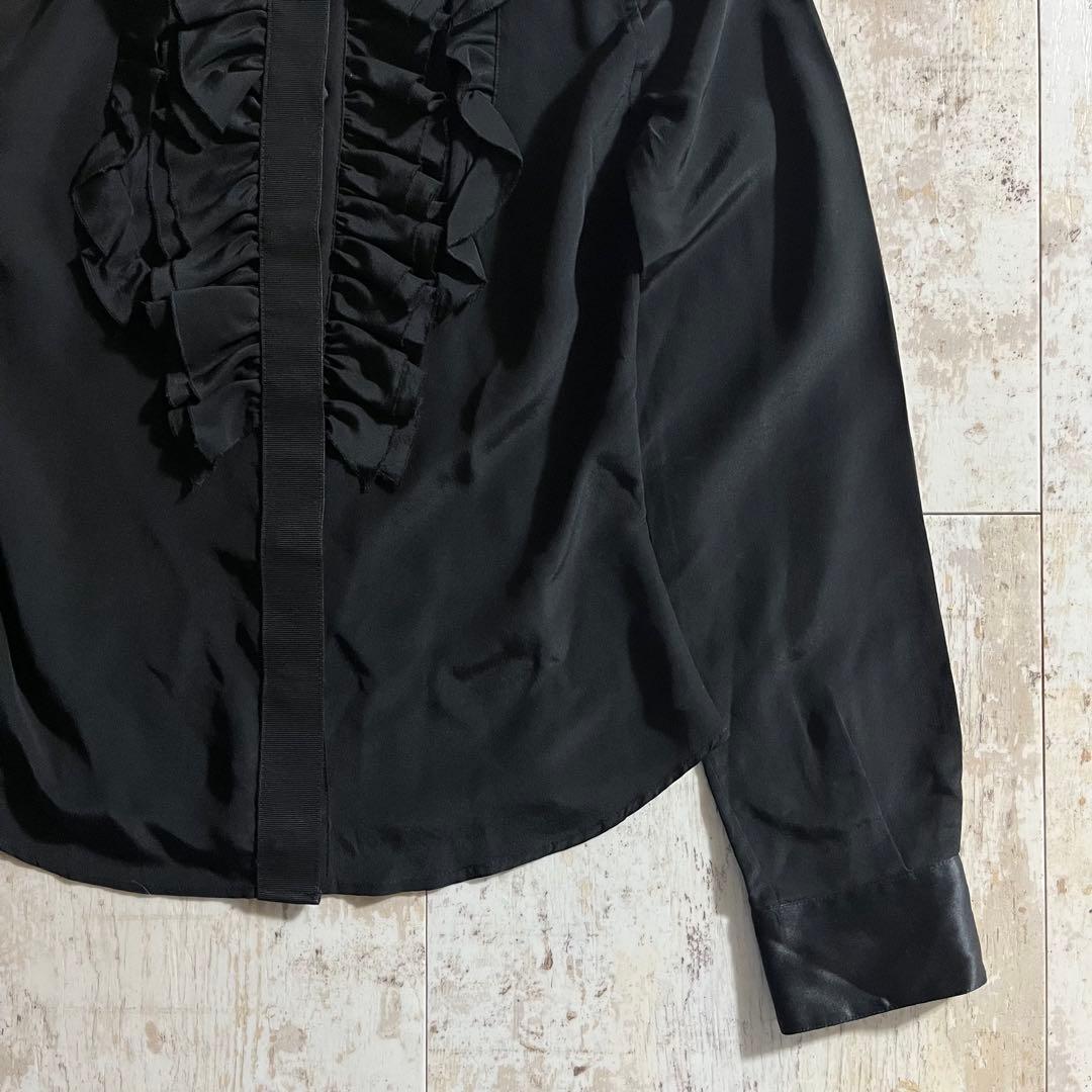 DOLCE&GABBANA ドルガバ イタリア製 フリル ドレス 長袖 シャツ