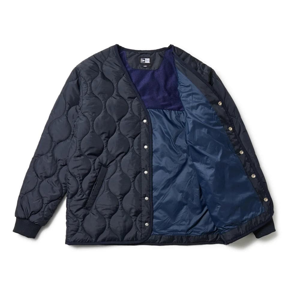 NEWERA GOLF キルティング　ジャケット ネイビー　Mサイズ