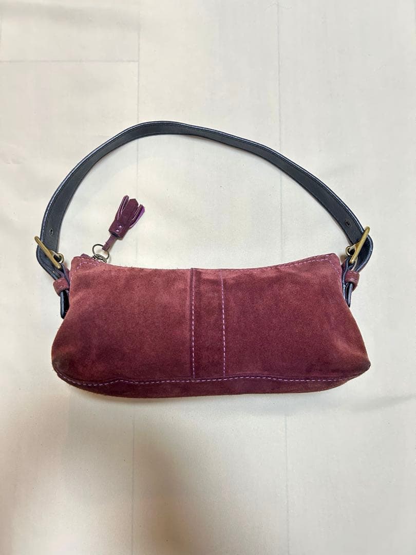 コーチ★ COACH 紫 スエード ヴィンテージ バッグ