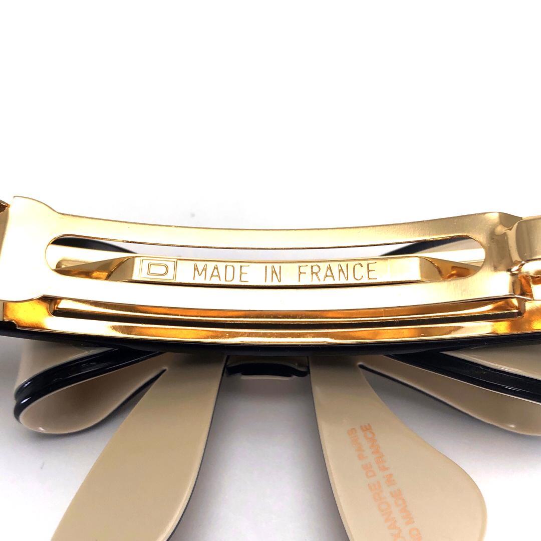 【美品】アレクサンドルドゥパリ／ベーシックリセ リボンモチーフ バレッタ