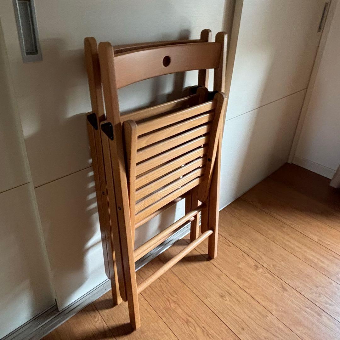 【IKEA】　FRÖSVI フロースヴィ　折りたたみチェア　2脚セット