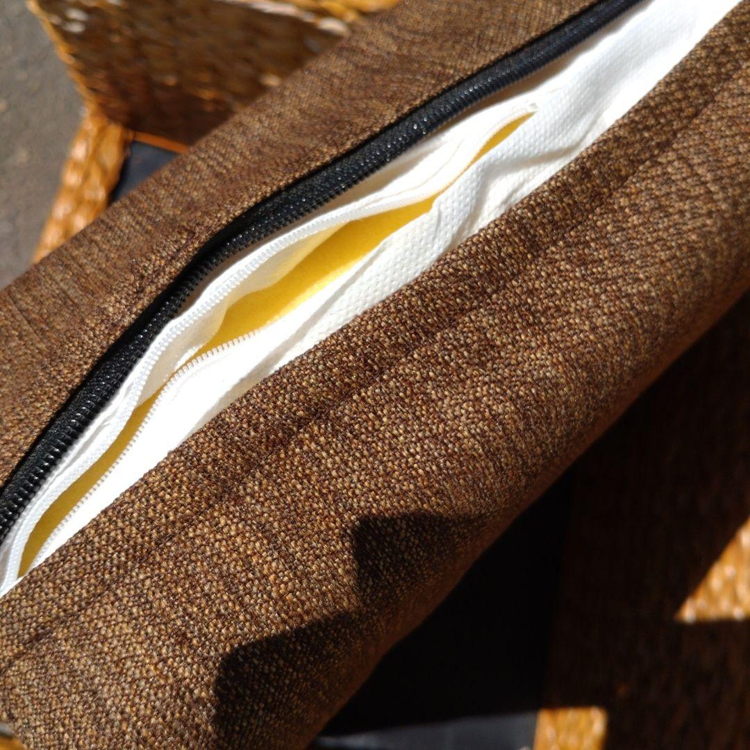 1人掛けソファ　バリ風 ウォーターヒヤシンス　バルコニー