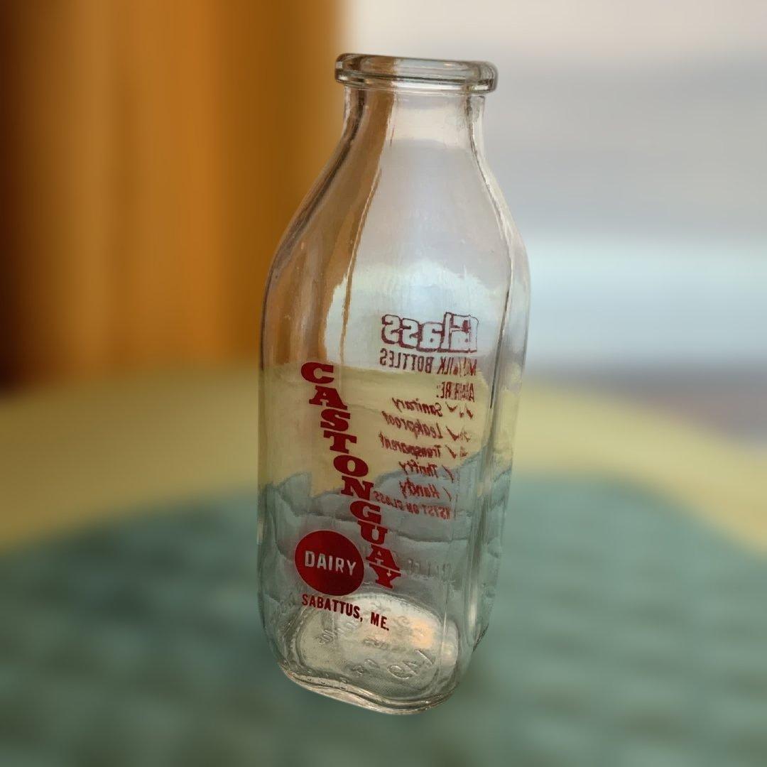 ヴィンテージ　ミルク　グラス　ボトル　milk glass